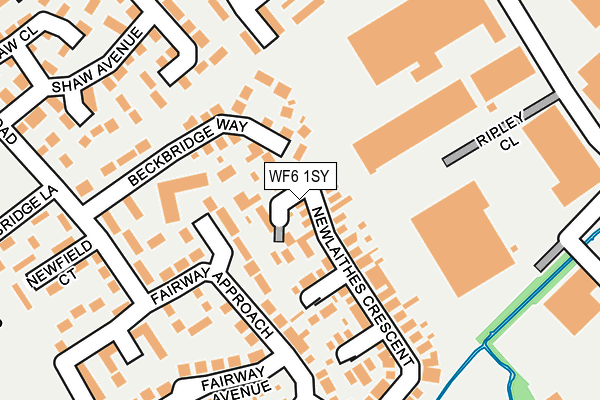 WF6 1SY map - OS OpenMap – Local (Ordnance Survey)