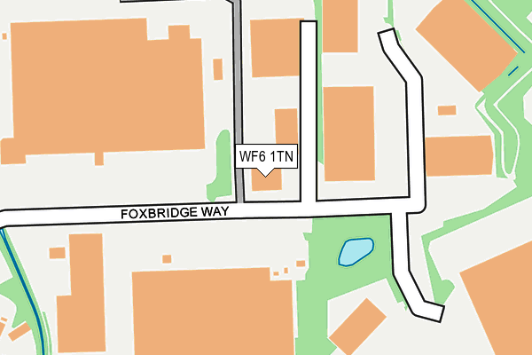 WF6 1TN map - OS OpenMap – Local (Ordnance Survey)