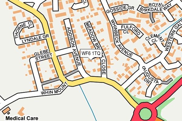 WF6 1TQ map - OS OpenMap – Local (Ordnance Survey)