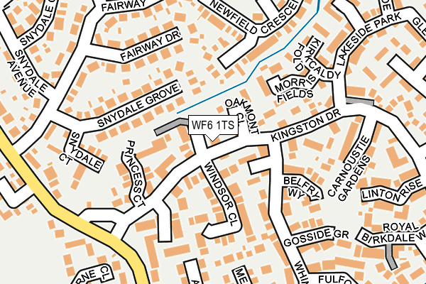 WF6 1TS map - OS OpenMap – Local (Ordnance Survey)
