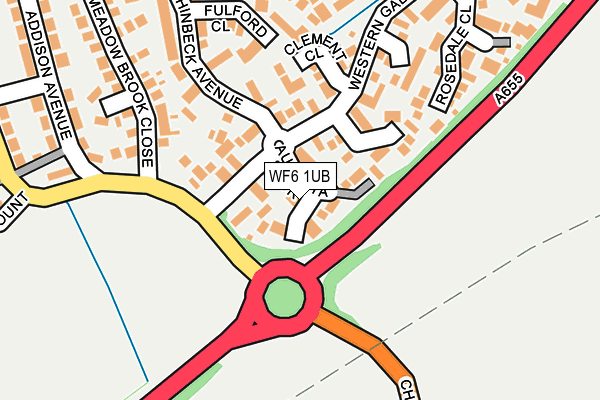 WF6 1UB map - OS OpenMap – Local (Ordnance Survey)