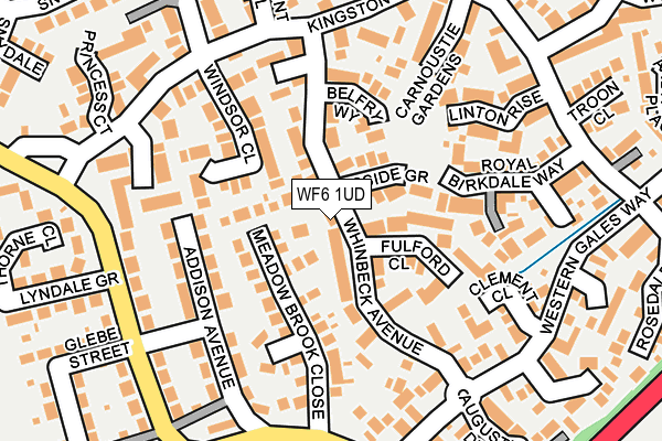 WF6 1UD map - OS OpenMap – Local (Ordnance Survey)