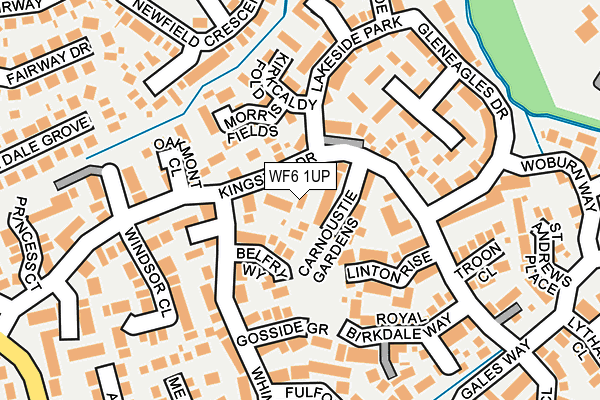 WF6 1UP map - OS OpenMap – Local (Ordnance Survey)