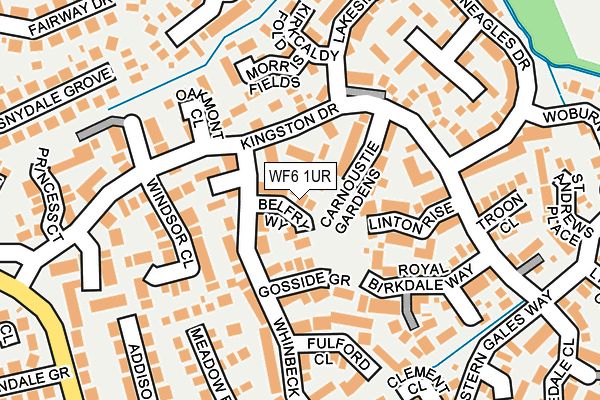 WF6 1UR map - OS OpenMap – Local (Ordnance Survey)