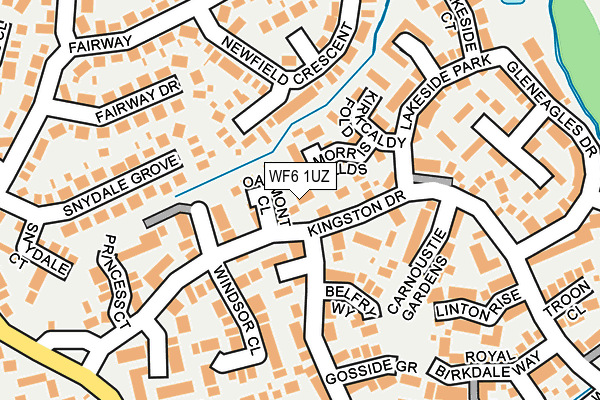 WF6 1UZ map - OS OpenMap – Local (Ordnance Survey)