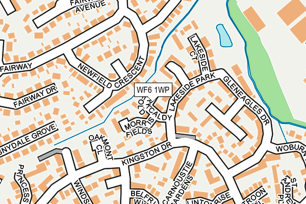 WF6 1WP map - OS OpenMap – Local (Ordnance Survey)