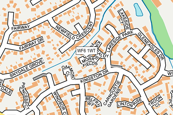 WF6 1WT map - OS OpenMap – Local (Ordnance Survey)
