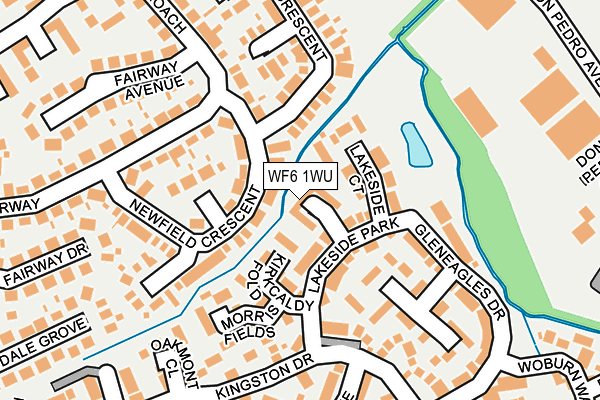 WF6 1WU map - OS OpenMap – Local (Ordnance Survey)
