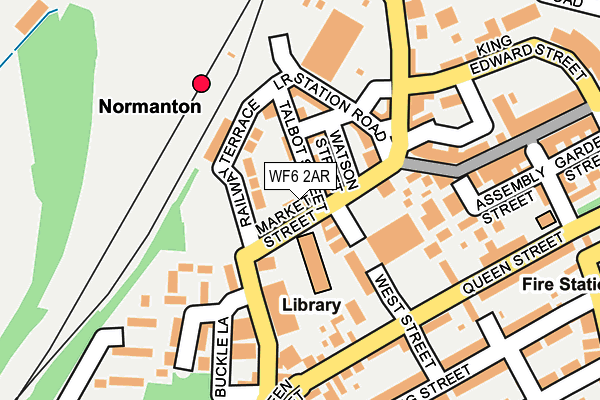 Map of SHAHI TANDOORI NORMANTON LTD at local scale