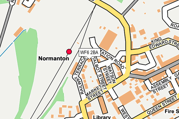 WF6 2BA map - OS OpenMap – Local (Ordnance Survey)