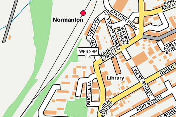 WF6 2BP map - OS OpenMap – Local (Ordnance Survey)