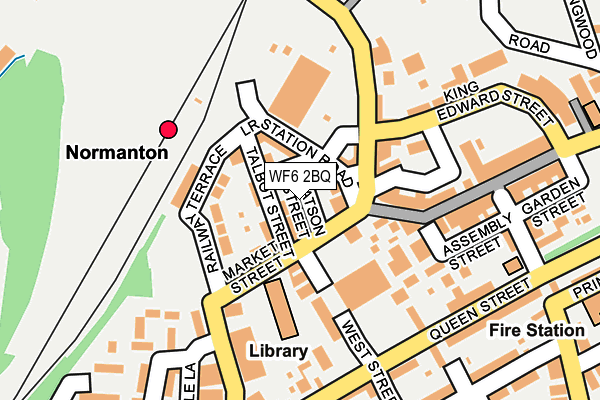 WF6 2BQ map - OS OpenMap – Local (Ordnance Survey)