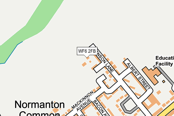 WF6 2FB map - OS OpenMap – Local (Ordnance Survey)