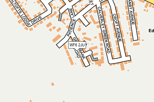 WF6 2JU map - OS OpenMap – Local (Ordnance Survey)