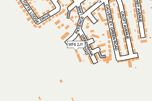 WF6 2JY map - OS OpenMap – Local (Ordnance Survey)