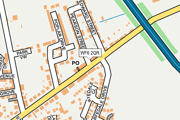 WF6 2QR map - OS OpenMap – Local (Ordnance Survey)