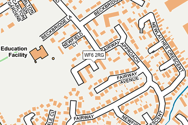 WF6 2RG map - OS OpenMap – Local (Ordnance Survey)