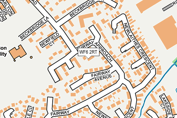 WF6 2RT map - OS OpenMap – Local (Ordnance Survey)