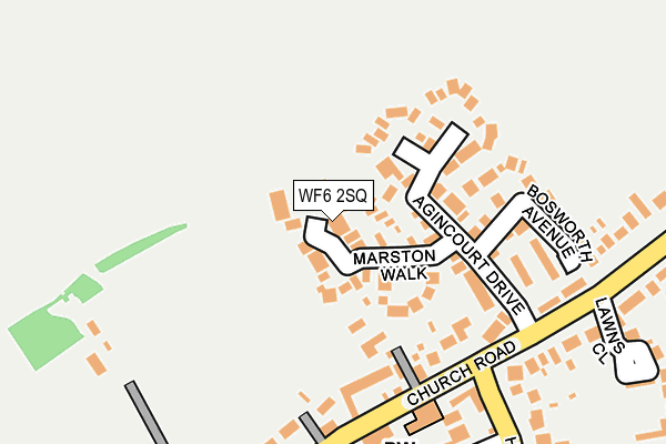 WF6 2SQ map - OS OpenMap – Local (Ordnance Survey)