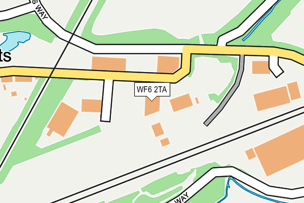 WF6 2TA map - OS OpenMap – Local (Ordnance Survey)
