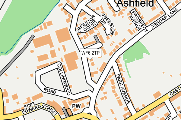 WF6 2TP map - OS OpenMap – Local (Ordnance Survey)