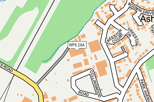 WF6 2XA map - OS OpenMap – Local (Ordnance Survey)
