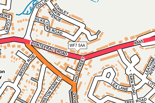 WF7 5AA map - OS OpenMap – Local (Ordnance Survey)