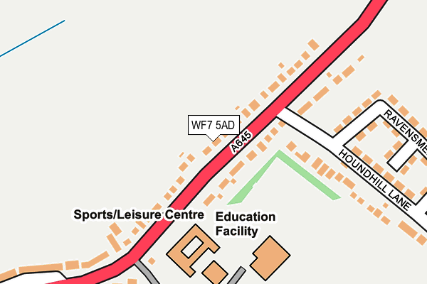 Map of MAC'S SERVICES LTD at local scale