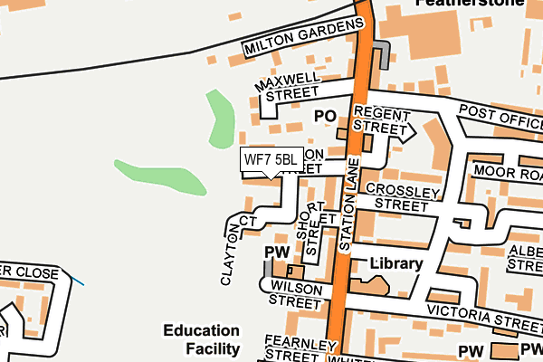 WF7 5BL map - OS OpenMap – Local (Ordnance Survey)