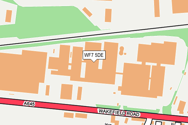 WF7 5DE map - OS OpenMap – Local (Ordnance Survey)