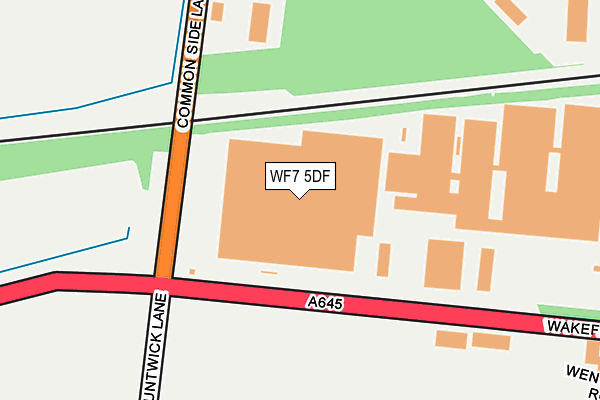 WF7 5DF map - OS OpenMap – Local (Ordnance Survey)