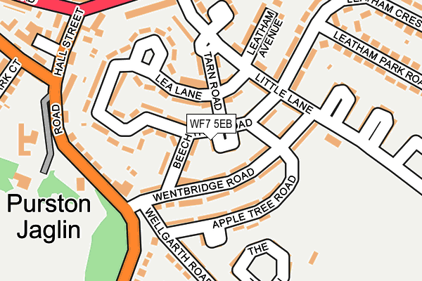 WF7 5EB map - OS OpenMap – Local (Ordnance Survey)