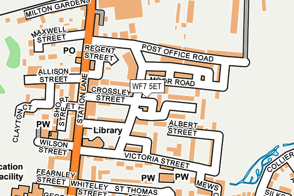 WF7 5ET map - OS OpenMap – Local (Ordnance Survey)