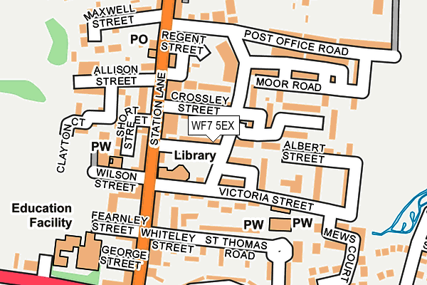 WF7 5EX map - OS OpenMap – Local (Ordnance Survey)