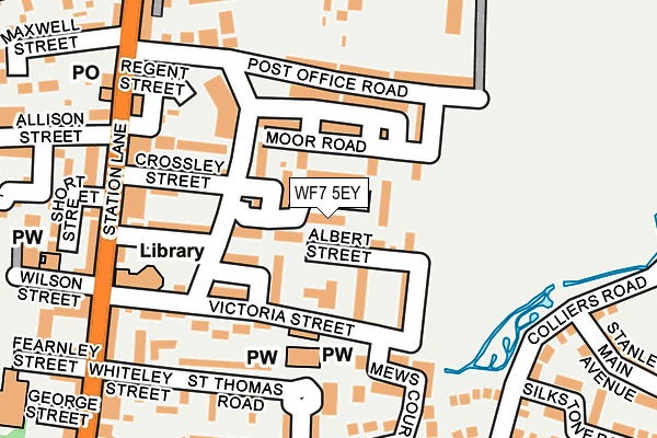 WF7 5EY map - OS OpenMap – Local (Ordnance Survey)