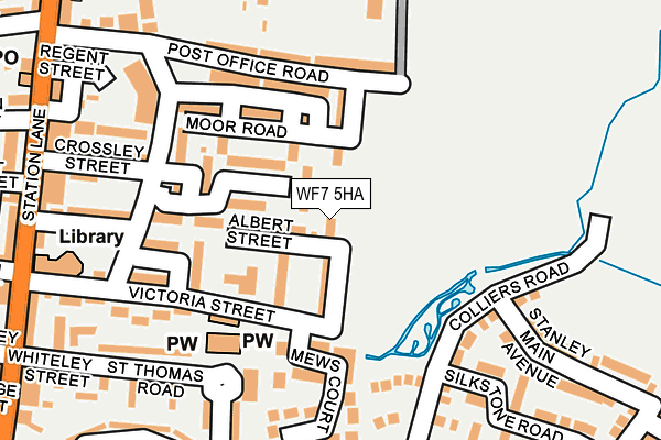 WF7 5HA map - OS OpenMap – Local (Ordnance Survey)
