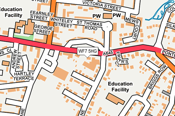 WF7 5HG map - OS OpenMap – Local (Ordnance Survey)