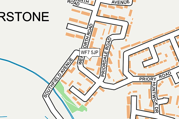 WF7 5JP map - OS OpenMap – Local (Ordnance Survey)