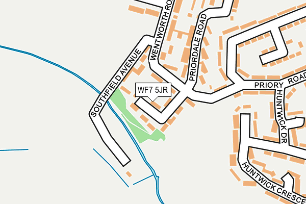 WF7 5JR map - OS OpenMap – Local (Ordnance Survey)
