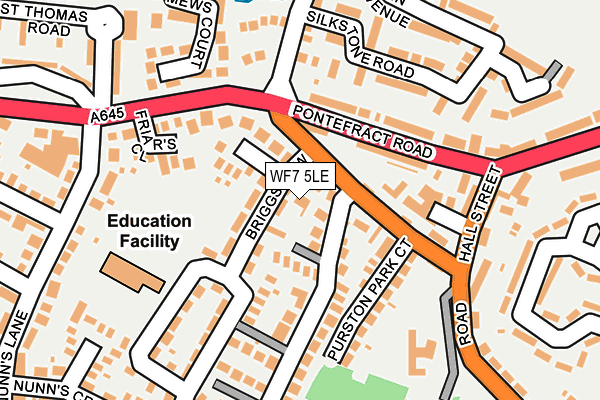 WF7 5LE map - OS OpenMap – Local (Ordnance Survey)
