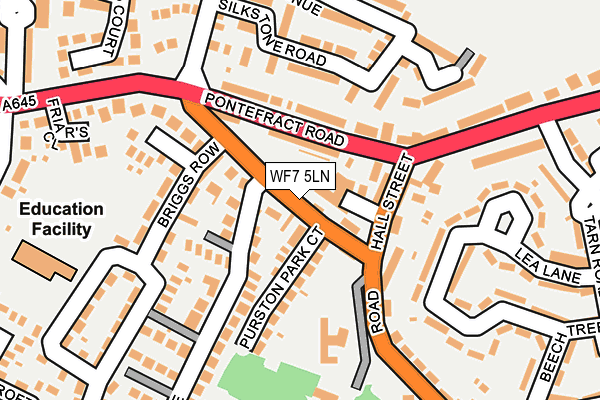 WF7 5LN map - OS OpenMap – Local (Ordnance Survey)