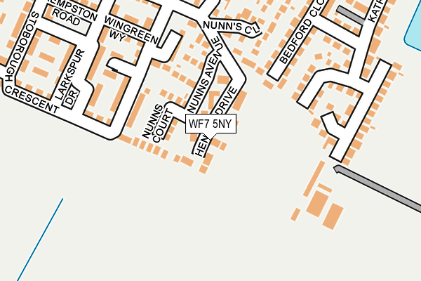 WF7 5NY map - OS OpenMap – Local (Ordnance Survey)