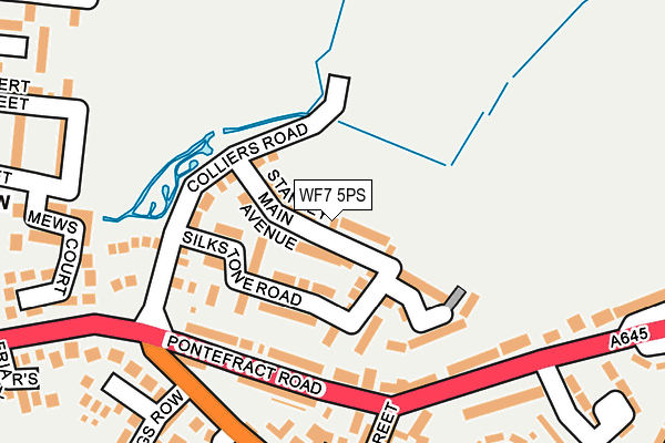 WF7 5PS map - OS OpenMap – Local (Ordnance Survey)