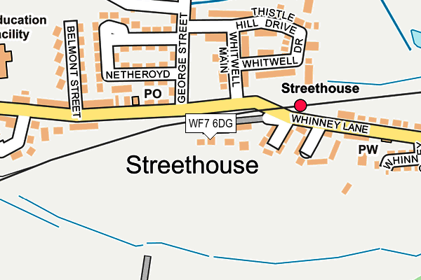 WF7 6DG map - OS OpenMap – Local (Ordnance Survey)