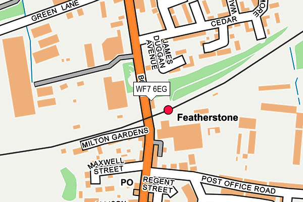 WF7 6EG map - OS OpenMap – Local (Ordnance Survey)