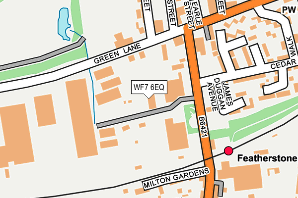 WF7 6EQ map - OS OpenMap – Local (Ordnance Survey)
