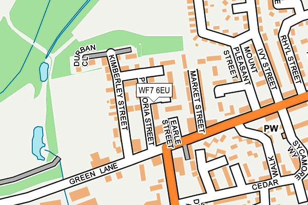 WF7 6EU map - OS OpenMap – Local (Ordnance Survey)