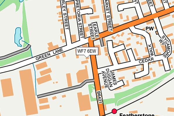 WF7 6EW map - OS OpenMap – Local (Ordnance Survey)