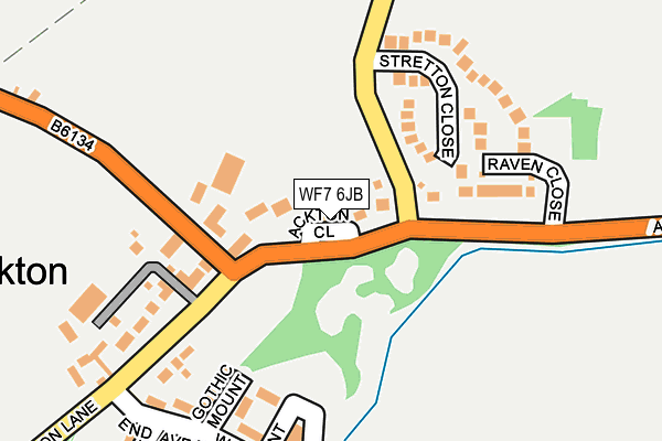 WF7 6JB map - OS OpenMap – Local (Ordnance Survey)