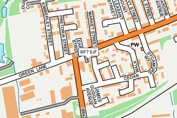 WF7 6JF map - OS OpenMap – Local (Ordnance Survey)